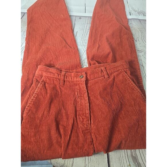 Woolrich Corduroy 1964 Pants Women's 8 Rust Colored High Rise Preppy Pants - Picture 4 of 7